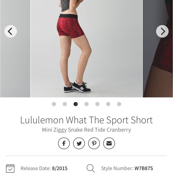 ISO WHAT THE SPORT SHORTS LULULEMON - Picture 2 of 8